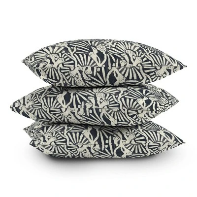 Msrystudio Garden Magic Darknight Outdoor Throw Pillow Black - Deny Designs 4 Msrystudio Garden Magic Darknight Outdoor Throw Pillow Black - Deny Designs - Image 2