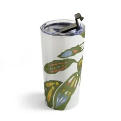 Alja Horvat Scandinavian Plant Travel Mug 20 Oz Stainless Steel Travel Mug - Deny Designs