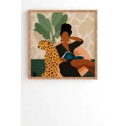 Domonique Brown Stay Home No. 1 Framed Wall Art Bamboo - Deny Designs -Deny Designs Shop GUEST eb2a6a68 3e32 48c6 bf2a d0f94f1a9826