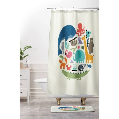 Deny Designs Kids' Andy Westface 'We Are One' Shower Curtain 4 Deny Designs Kids' Andy Westface 'We Are One' Shower Curtain - Image 2