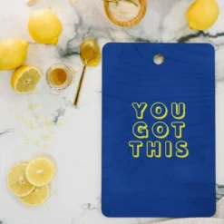 Socoart You Got This Blue Cutting Board Rectangle - Deny Designs