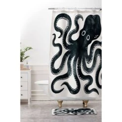 Avenie Minoan Octopus Memory Foam Bath Mat Black - Deny Designs -Deny Designs Shop GUEST eba9d211 ffb6 4998 aec5 c70b693433c9