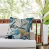 26"x26" Deny Designs Alyssa Hamilton Art Tide Outdoor Throw Pillow Blue/Yellow -Deny Designs Shop GUEST ebc76bd8 332f 48c5 9295 e514225d28ea