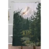 Hannah Kemp Mount Hood XV Shower Curtain Green - Deny Designs