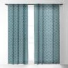 Heather Dutton Solstice Teal Single Panel Sheer Window Curtain 84" X 50" - Deny Designs -Deny Designs Shop GUEST ec294cee 16a7 4b85 96d7 42890b89e297