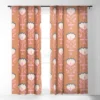 Schatzi Brown Norr Flower Orange Single Panel Sheer Window Curtain - Deny Designs -Deny Designs Shop GUEST ecb90fbc 206a 4276 aec4 23a7f7b34b4c