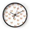 Hello Twiggs Fox Fox Fox Round Clock By Deny Designs.