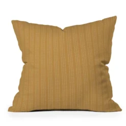 26"x26" Deny Designs Little Arrow Design Co Vert Triple Dash Ochre Square Outdoor Throw Pillow Gold -Deny Designs Shop GUEST ee51fb2a 8061 4549 8a4f 4a3b4fa361ee