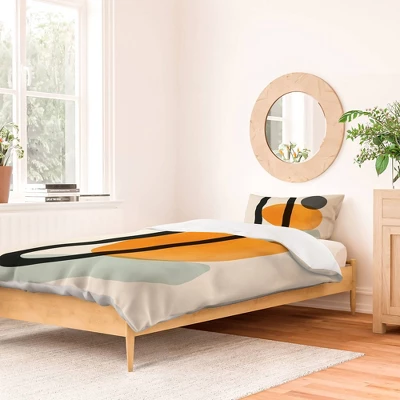 Domonique Brown Oranges Duvet Set - Deny Designs 3 Domonique Brown Oranges Duvet Set - Deny Designs