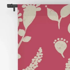 Viviana Gonzalez Floral Magenta Vibes 84" X 50" Single Panel Blackout Window Curtain - Deny Designs -Deny Designs Shop GUEST ef03d57e 4c99 411d be84 56d1607098dd