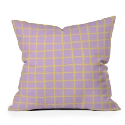 Maria Creative Windowpane Outdoor Throw Pillow Lavender/Lemon - Deny Designs -Deny Designs Shop GUEST ef441623 7258 417a 92ff fd0c99ecc081