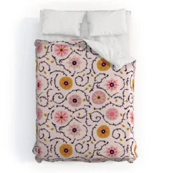 Floral Holli Zollinger Suzani Duvet Cover Set Pink - Deny Designs -Deny Designs Shop GUEST f415f390 765e 4a12 9ec1 702083fd3330