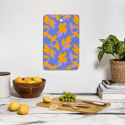 Marta Barragan Camarasa Botanical Leaves Simple LAV Cutting Board - Deny Designs 4 Marta Barragan Camarasa Botanical Leaves Simple LAV Cutting Board - Deny Designs - Image 2