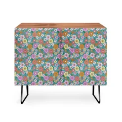 Schatzi Betty Floral Walnut Brown Credenza - Deny Designs -Deny Designs Shop GUEST f5813370 a06d 4132 9b88 96b6b37535ad