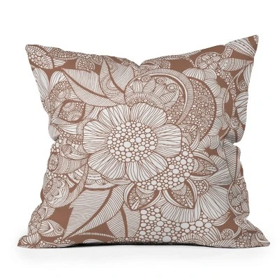 26"x26" Deny Designs Valentina Ramos Rachel Mocha Square Outdoor Throw Pillow White 6 26"x26" Deny Designs Valentina Ramos Rachel Mocha Square Outdoor Throw Pillow White - Image 4