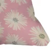 Modern Tropical Floral Outdoor Throw Pillow Playful Pink - Deny Designs