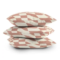 Little Dean Checkers Coral Summer Beach Outdoor Throw Pillow Pink - Deny Designs -Deny Designs Shop GUEST f704deb4 8e32 43c5 bc40 9143ccc2de76