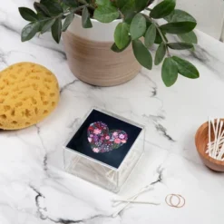 Stephanie Corfee Heart Aflutter 4" X 4" Acrylic Box - Deny Designs -Deny Designs Shop GUEST f7f6f207 979d 458a 9235 b58756481344