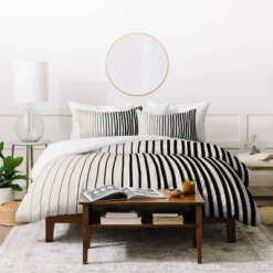 Alisa Galitsyna Vertical Lines Duvet Set Black - Deny Designs -Deny Designs Shop GUEST f88665bc dcdc 4c35 8555 6e85444dff34