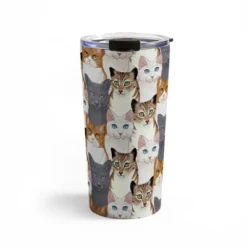 Avenie Cat Portraits Travel Mug 20 Oz Stainless Steel Travel Mug - Deny Designs -Deny Designs Shop GUEST facce01c a7a7 4e9f 97e5 b2f50a123beb
