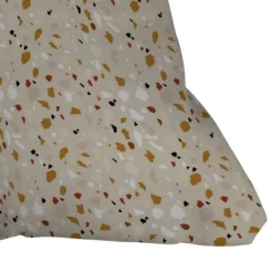 Iveta Abolina Terrazzo Tan Outdoor Throw Pillow Beige - Deny Designs