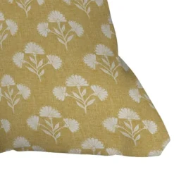 16"x16" Tanya Brown Suri Floral Square Throw Pillow Yellow - Deny Designs: Indoor Decorative Cushion, Removable Cover 6 16"x16" Tanya Brown Suri Floral Square Throw Pillow Yellow - Deny Designs: Indoor Decorative Cushion, Removable Cover -Deny Designs Shop GUEST fbc1a32b 6554 4c3f bdc0 d8b181b7d354