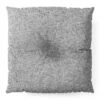 Holli Zollinger Linen Grey Light Square Floor Pillow - Deny Designs