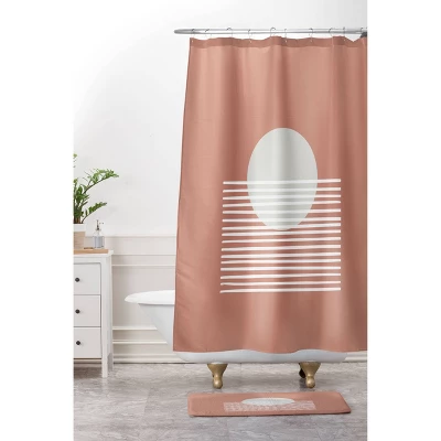 Mambo Art Studio Terracotta Sunset Memory Foam Bath Mat Brown - Deny Designs 3 Mambo Art Studio Terracotta Sunset Memory Foam Bath Mat Brown - Deny Designs