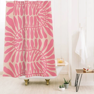 Alisa Galitsyna One Hundred Leaves Plant Shower Curtain Beige - Deny Designs 3 Alisa Galitsyna One Hundred Leaves Plant Shower Curtain Beige - Deny Designs