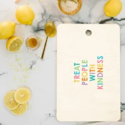 Socoart Treat People With Kindness III Cutting Board Rectangle - Deny Designs