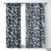 Ninola Design Watery Abstract Flowers Navy 84" X 50" Single Panel Blackout Window Curtain - Deny Designs -Deny Designs Shop GUEST fe10ecc4 d865 4a7f b439 39a5d02f529c