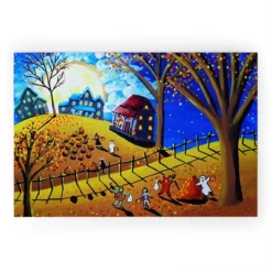 Renie Britenbucher Halloween Looped Vinyl Welcome Mat - Society6 -Deny Designs Shop GUEST ff7362ba 5577 436f a491 5de80d85a3d9